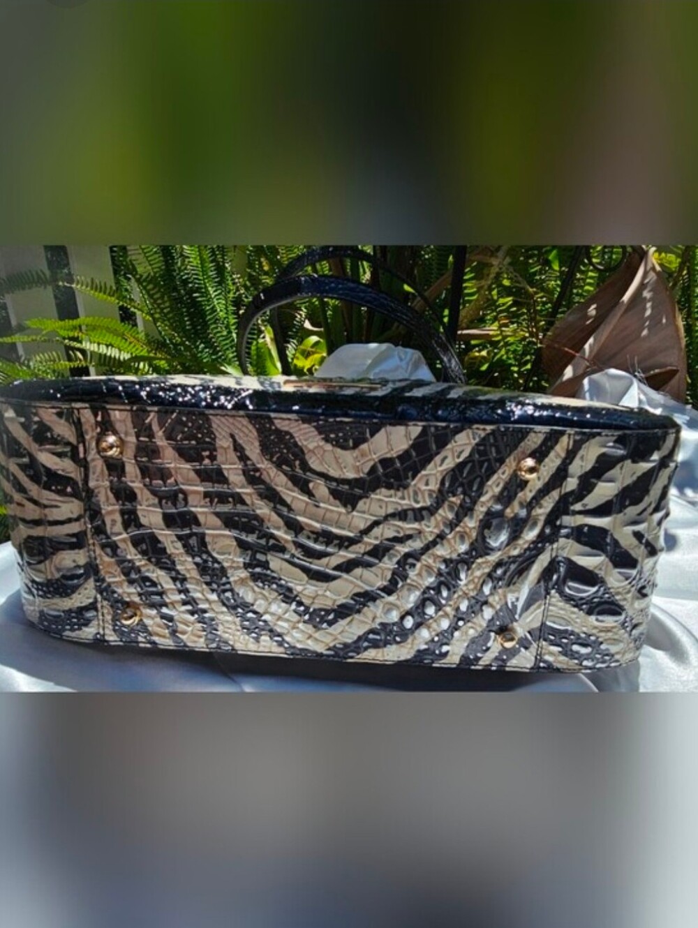 NWT Brahmin Aliza Tote & Ady Wallet Everlasting Encore Zebra Animal Print Set - Picture 7 of 13